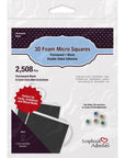 3L - Scrapbook Adhesives - 3D Foam Micro Squares - Black