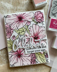 Pinkfresh Studio - Stencils - Floral Focus Layering