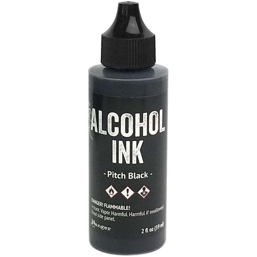 Ranger Ink - Tim Holtz - Alcohol Ink - Pitch Black - 2 oz