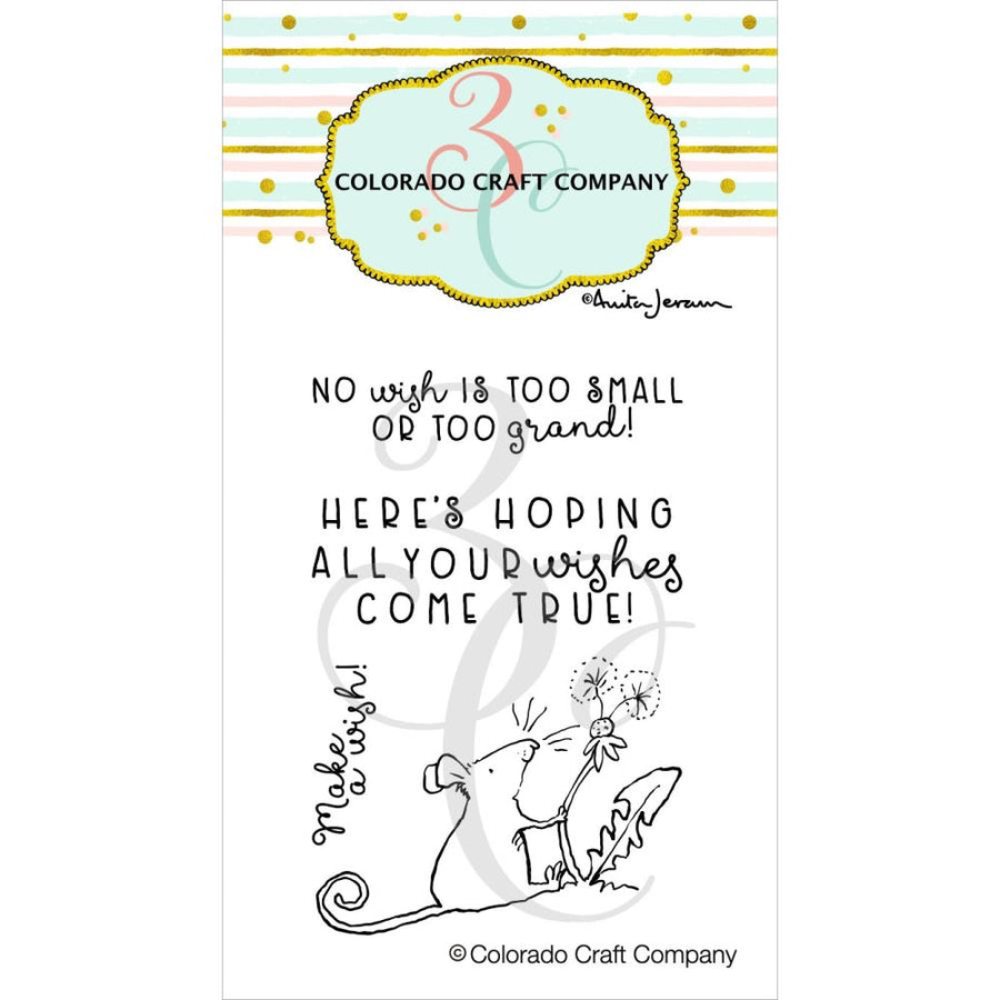 Colorado Craft Company - Clear Stamps - Anita Jeram - Make a Wish Mini