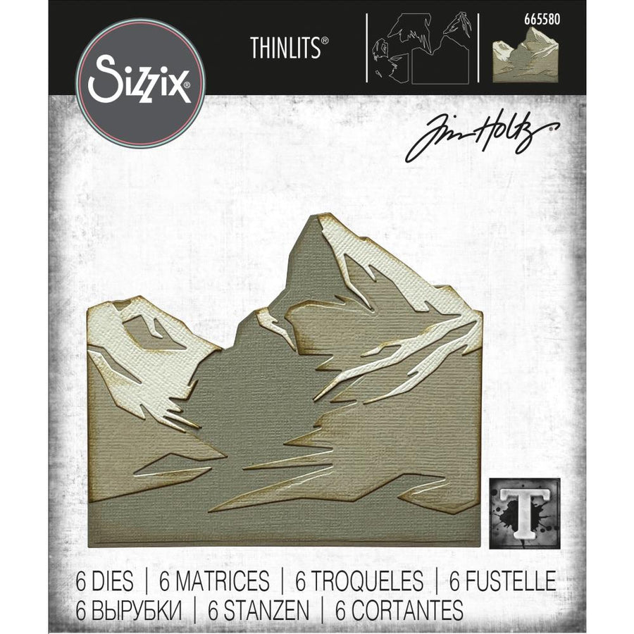 Sizzix - Tim Holtz - Thinlits Dies - Mountain Top