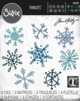 Sizzix - Tim Holtz - Thinlits Dies - Scribbly Snowflakes