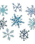 Sizzix - Thinlits Dies - Scribbly Snowflakes by Tim Holtz