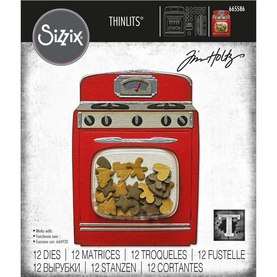 Sizzix - Tim Holtz - Thinlits Dies - Retro Oven