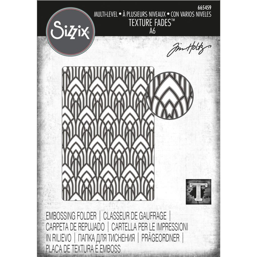 Sizzix - Tim Holtz - 3-D Textured Impressions Embossing Folder - Arched