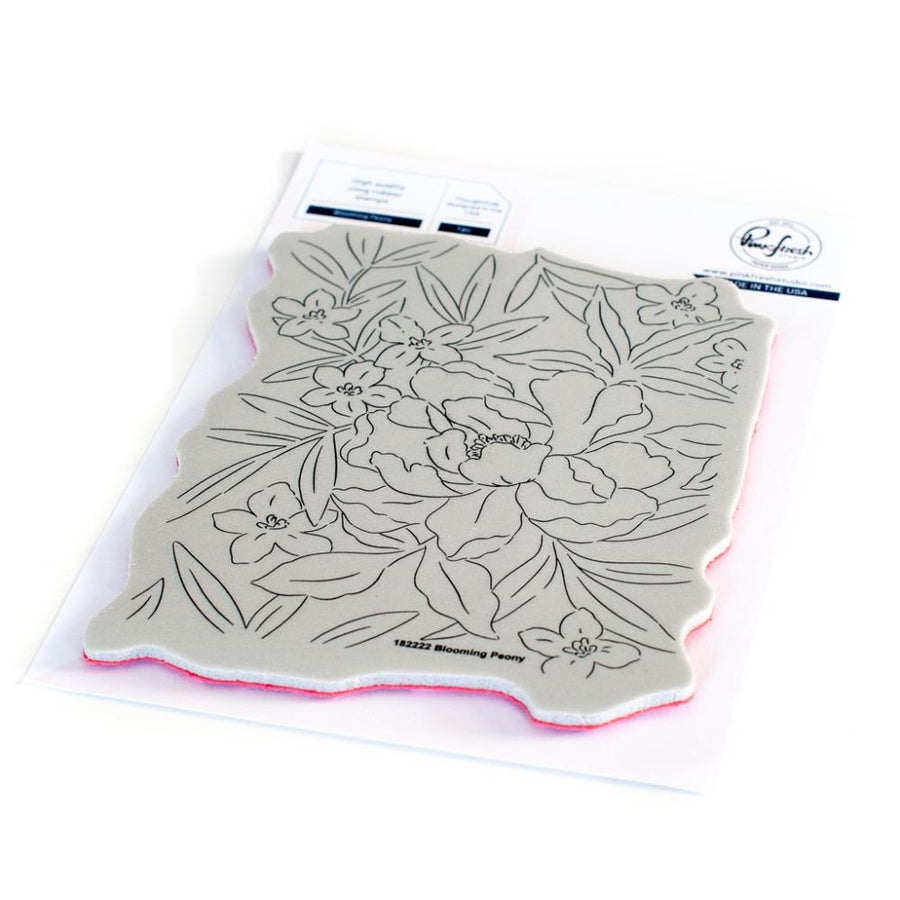 Pinkfresh Studio - Cling Stamps - Blooming Peony