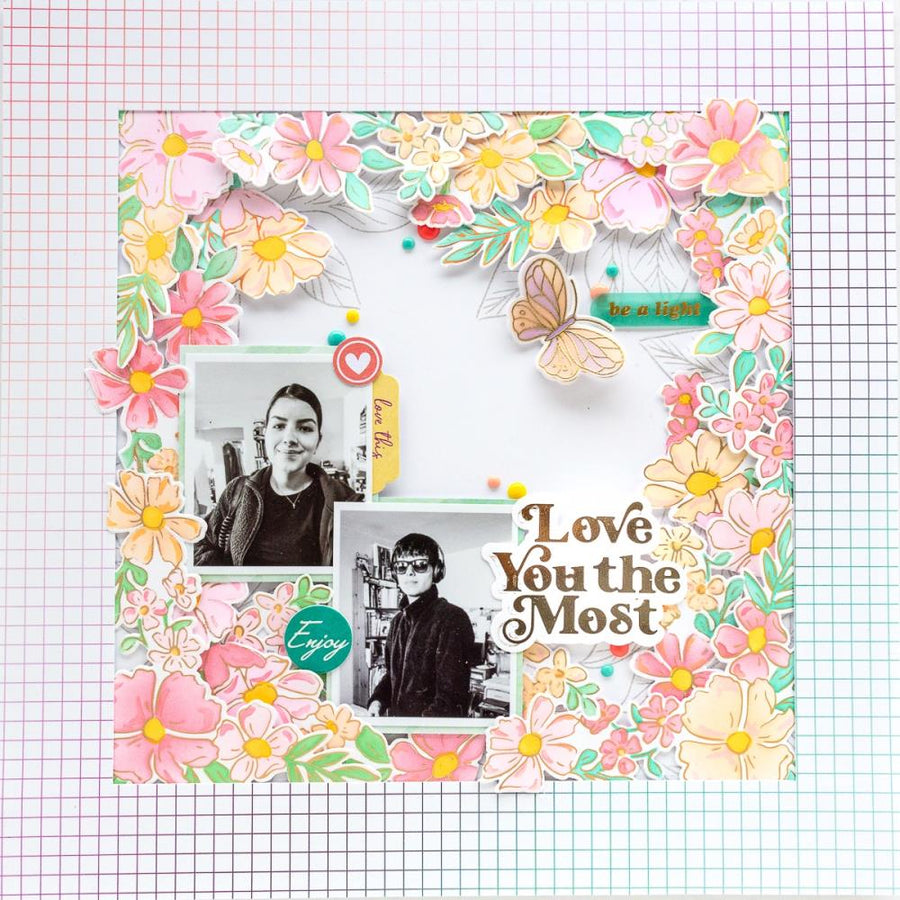 Pinkfresh Studio - Hot Foil Plate & Die Set - Love You The Most