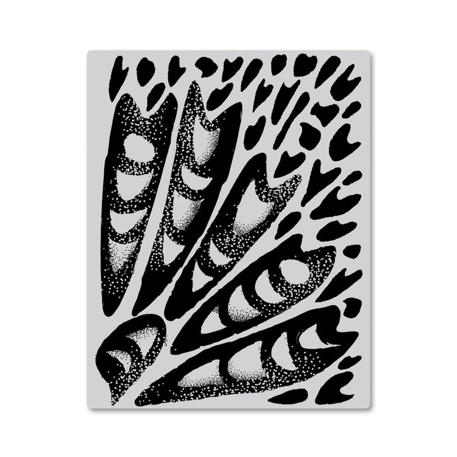 Hero Arts - Cling Stamps - Abstract Butterfly Wing Background