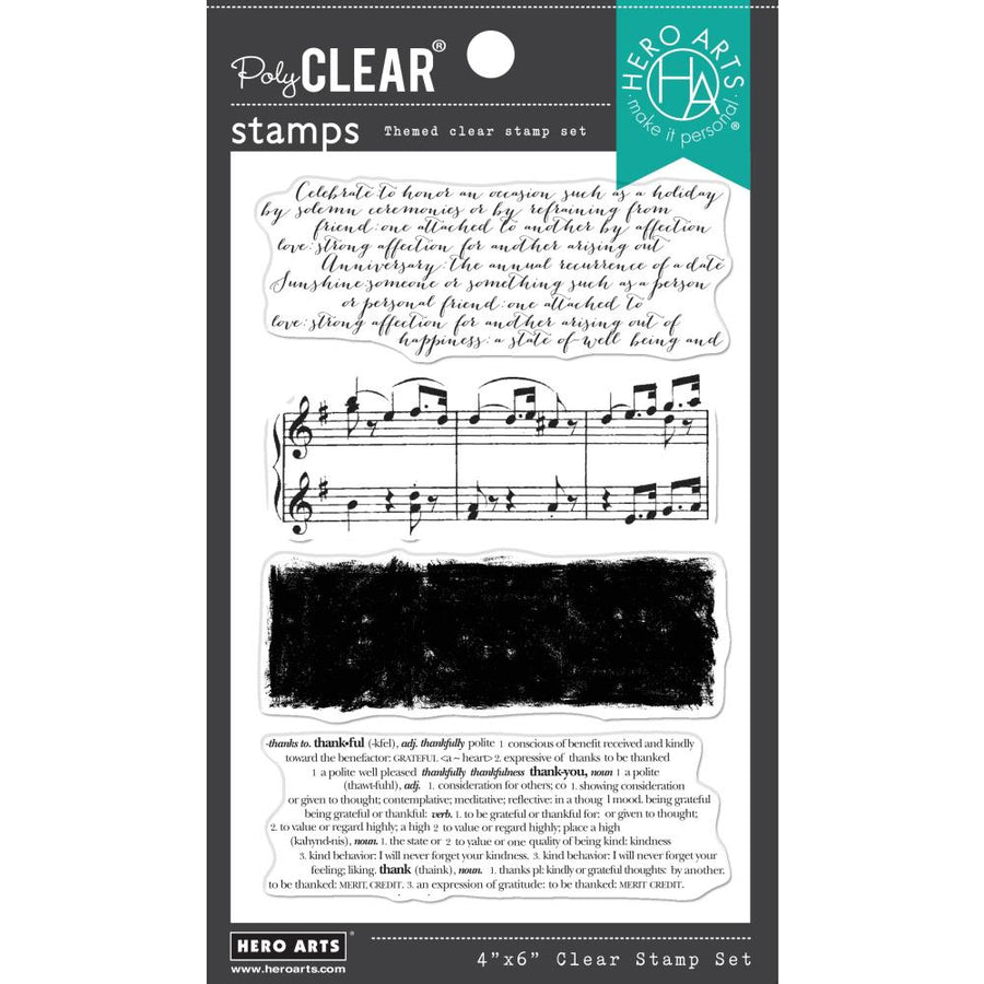 Hero Arts - Clear Stamps - Background Texture Strips