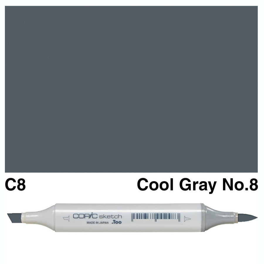 Copic - Sketch Marker - Cool Gray No. 8 - C8