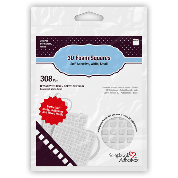 3L - Scrapbook Adhesives - 3D Foam Small Squares - White