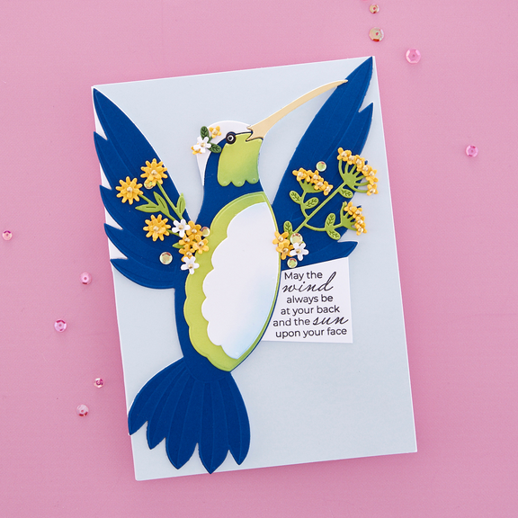 Spellbinders - Bibi's Hummingbirds Collection - Dies - Hummingbird Card Creator