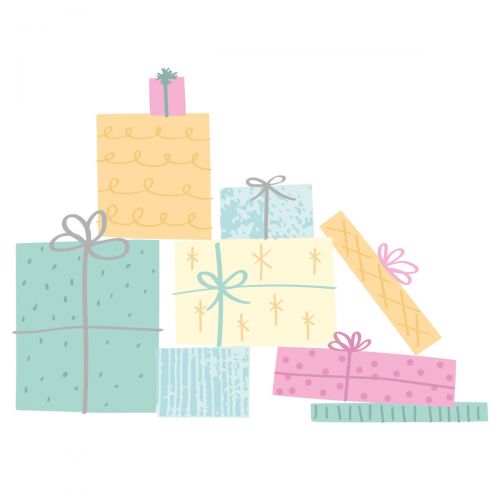 Sizzix - Clear Stamps - Layered Gift Wrap