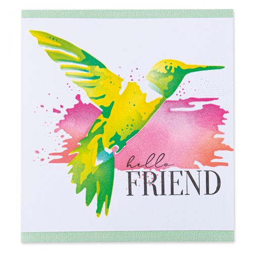 Sizzix - Stencils - Layered Hummingbird