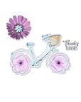 Sizzix - Framelits Dies w/Stamps - Thankful Bicycle