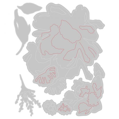 Sizzix - Thinlits Dies - Brushstroke Flowers #3 by Tim Holtz
