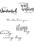 Sizzix - Clear Stamps - Sunnyside Sentiments #5
