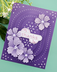 Spellbinders - Stylish Ovals Collection - Dies - Stylish Oval Hello You Floral