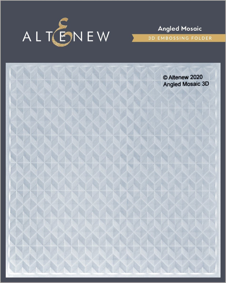 Altenew - 3D Embossing Folder - Angled Mosiac