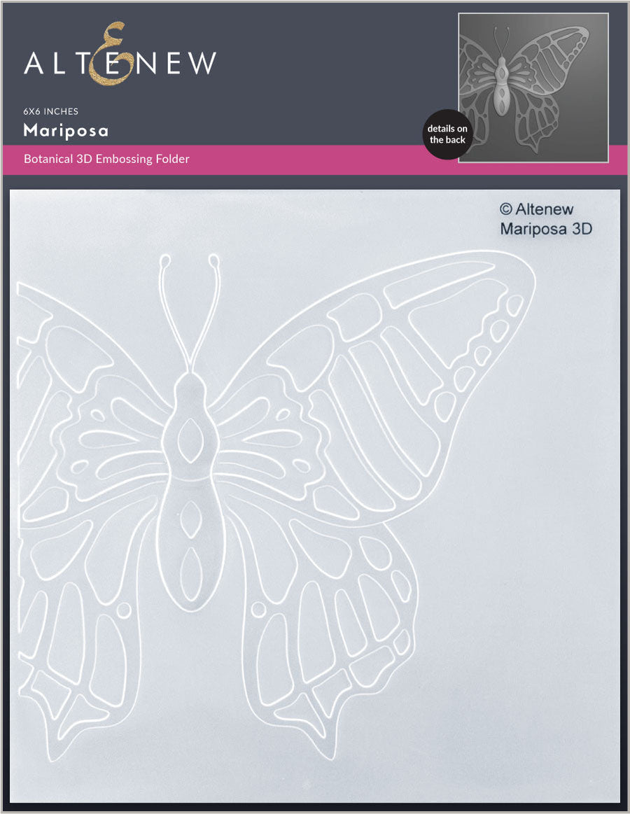 Altenew - 3D Embossing Folder - Mariposa