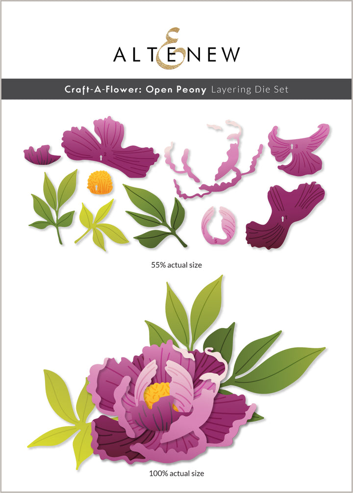 Altenew - Dies - Craft-A-Flower: Open Peony Layering