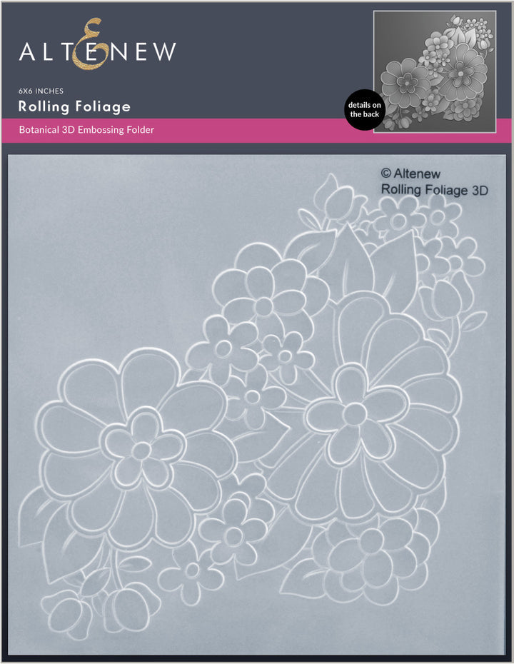 Altenew - 3D Embossing Folder - Rolling Foliage