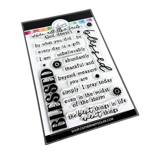 Catherine Pooler Designs - Clear Stamps - Abundantly Blessed Sentiments