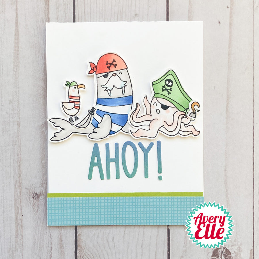 Avery Elle - Clear Stamps - Ahoy, Matey