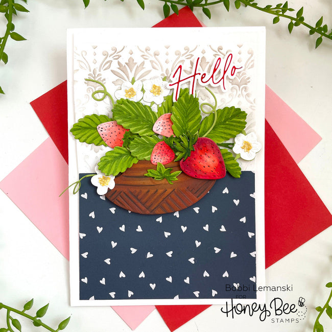 Honey Bee Stamps - Honey Cuts - Lovely Layers: Strawberries