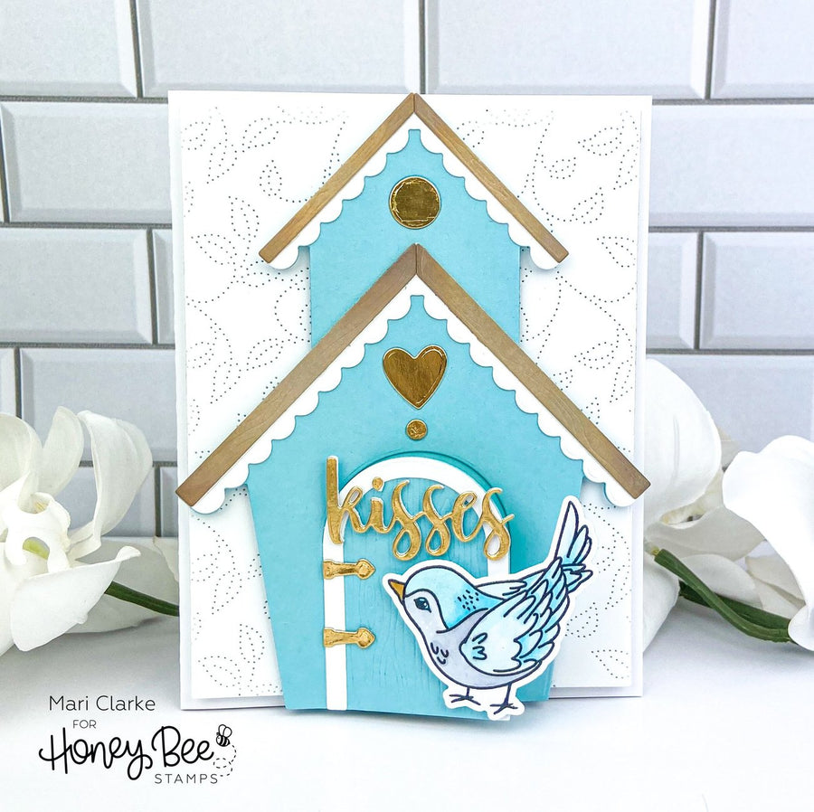 Honey Bee Stamps - Honey Cuts - Bird House A2 Card Base