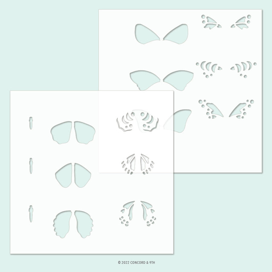 Concord & 9th - Stencils - Boho Butterfly