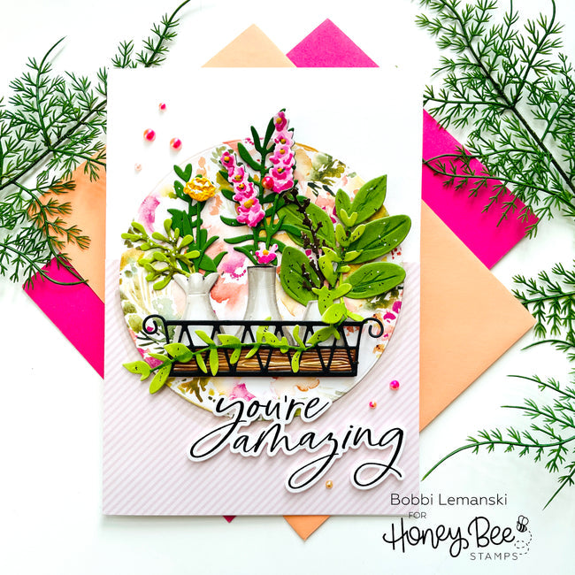 Honey Bee Stamps - Honey Cuts - Lovely Layers: Spring Greenery
