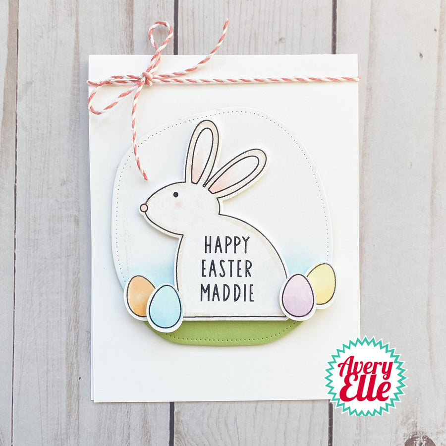 Avery Elle - Clear Stamps - Bunny Tag