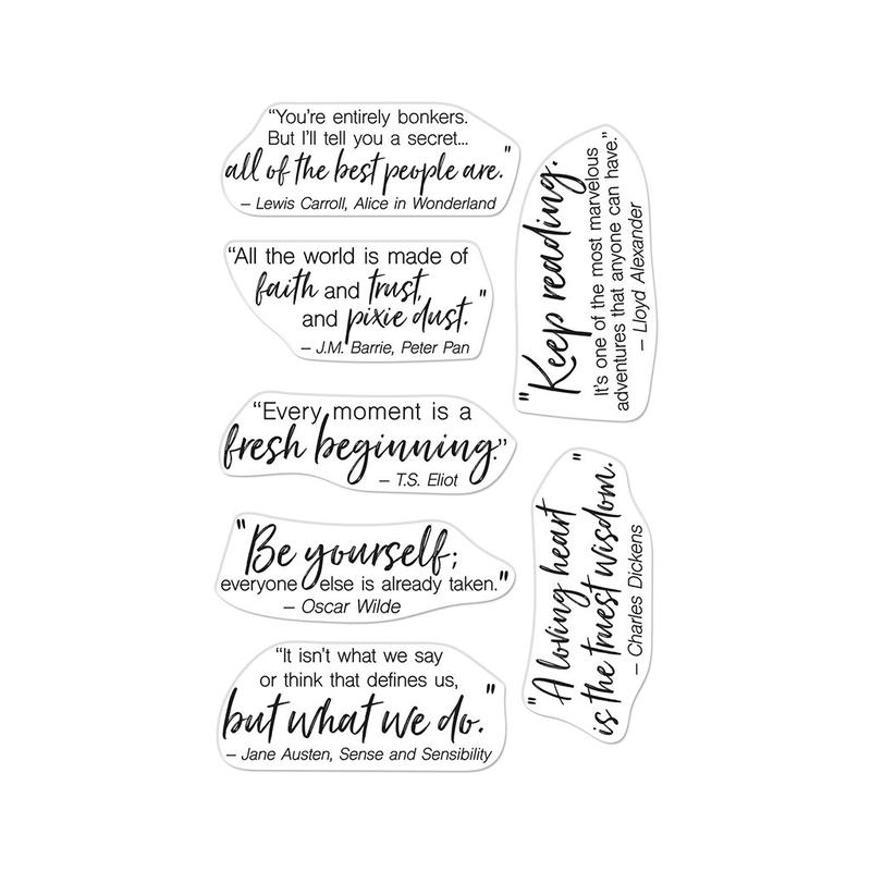 Hero Arts - Clear Stamps - Literary Quotes
