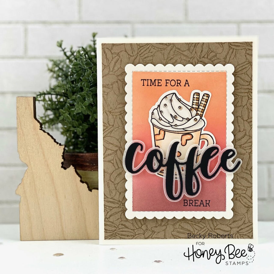 Honey Bee Stamps - Clear Stamps - Coffee