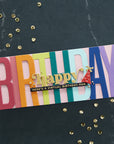 Spellbinders - Be Bold Color Block Words Collection - Dies - Be Bold Color Block Happy Birthday