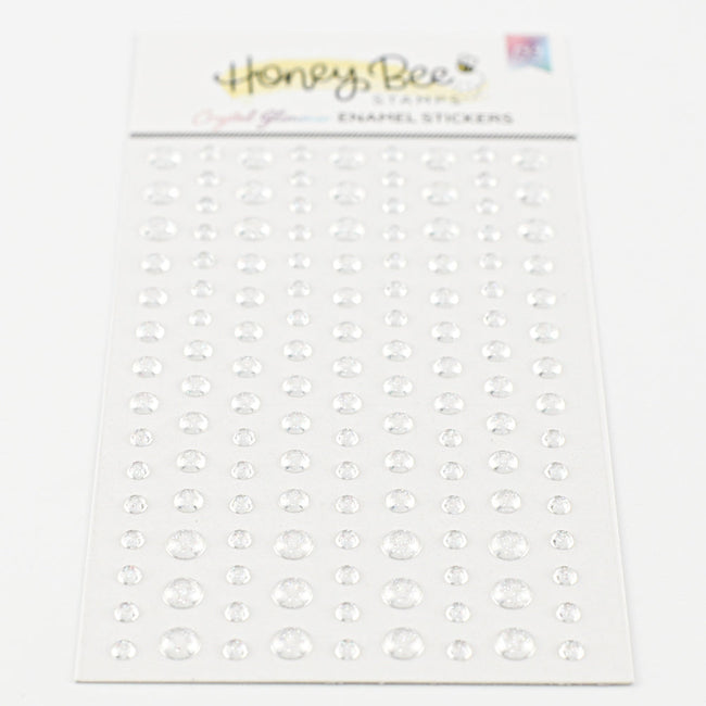 Honey Bee Stamps - Enamel Stickers - Crystal Glimmer