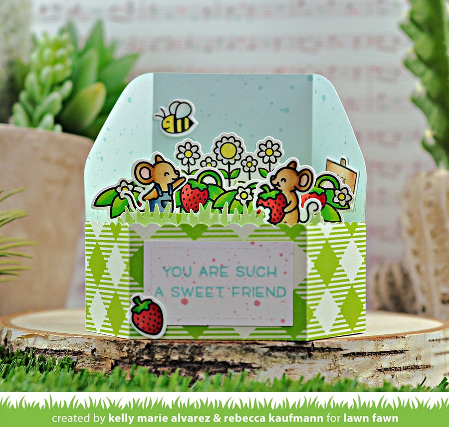 Lawn Fawn - Clear Stamps - Berry Special