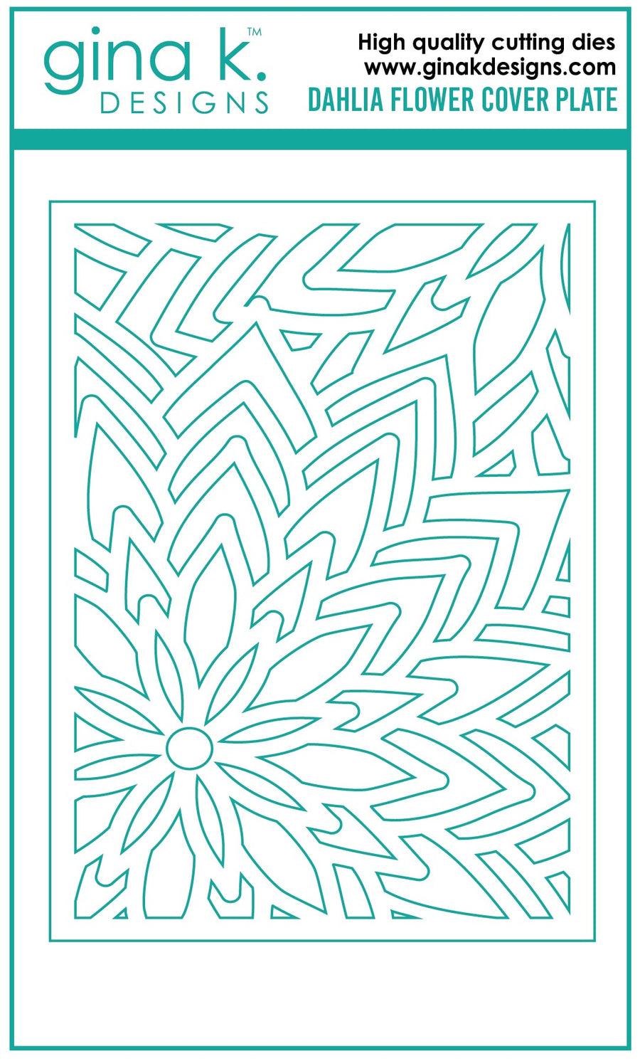 Gina K. Designs - Dies - Dahlia Flower Cover Plate