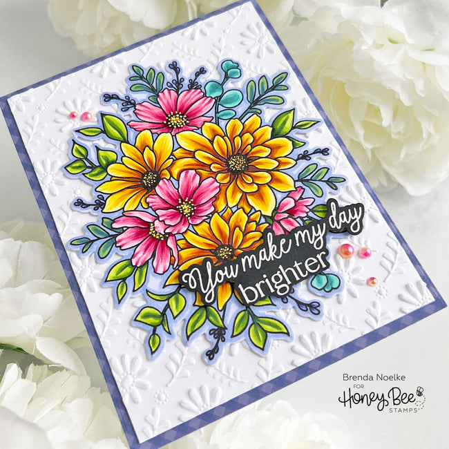 Honey Bee Stamps - Stencils - Daisy Layers Bouquet
