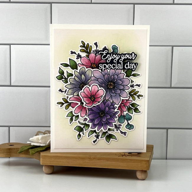 Honey Bee Stamps - Clear Stamps - Daisy Layers Bouquet