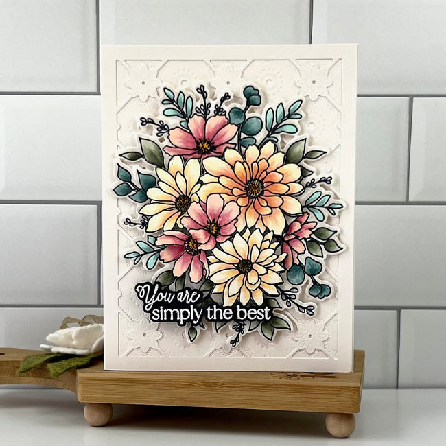 Honey Bee Stamps - Stencils - Daisy Layers Bouquet