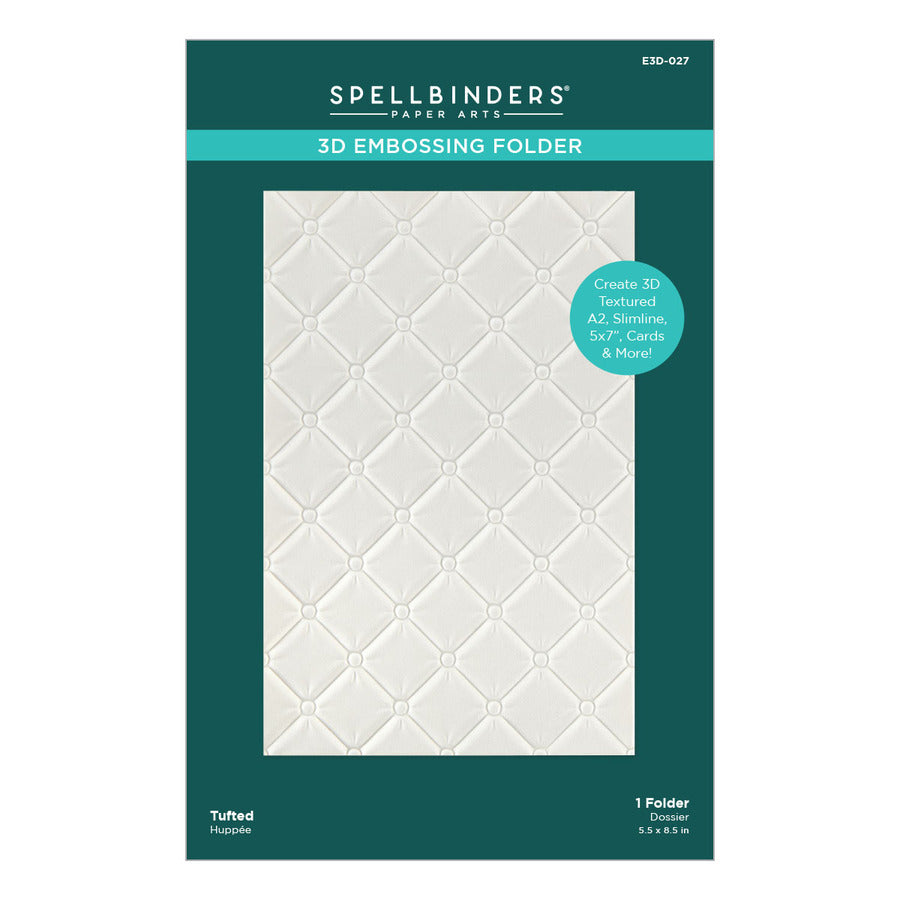 Spellbinders - 3D Embossing Folder - Tufted