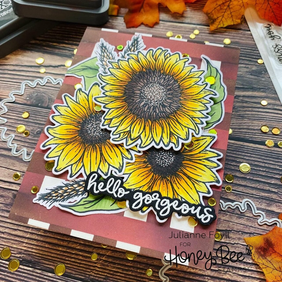 Honey Bee Stamps - Clear Stamps - Sweet Sunflowers