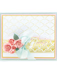 Spellbinders - Delicate Impressions Collection - Glimmer Hot Foil Plate - Diamonetta Background