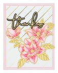 Spellbinders - Yana's Blooms Collection - Glimmer Hot Foil Plate - Diagonal Glimmer Stripes