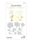 Spellbinders - Yana's Blooms Collection - Glimmer Hot Foil Plate & Die Set - Magnolia Bouquet