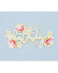 Spellbinders - Yana's Blooms Collection - Glimmer Hot Foil Plate & Die Set - Magnolia Bouquet