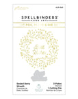 Spellbinders - Sealed by Spellbinders Collection - Glimmer Hot Foil Plate & Die Set - Sealed Berry Wreath