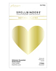 Spellbinders - Floral Reflection Collection - Glimmer Hot Foil Plate - Glimmer Essential Solid Heart